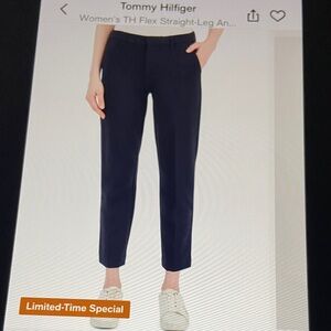 Tommy Hilfiger Women's Dark Blue Straight Leg Pants